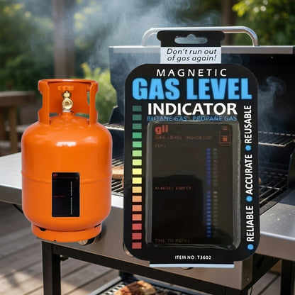 South African backyard braai setup with gas level indicator