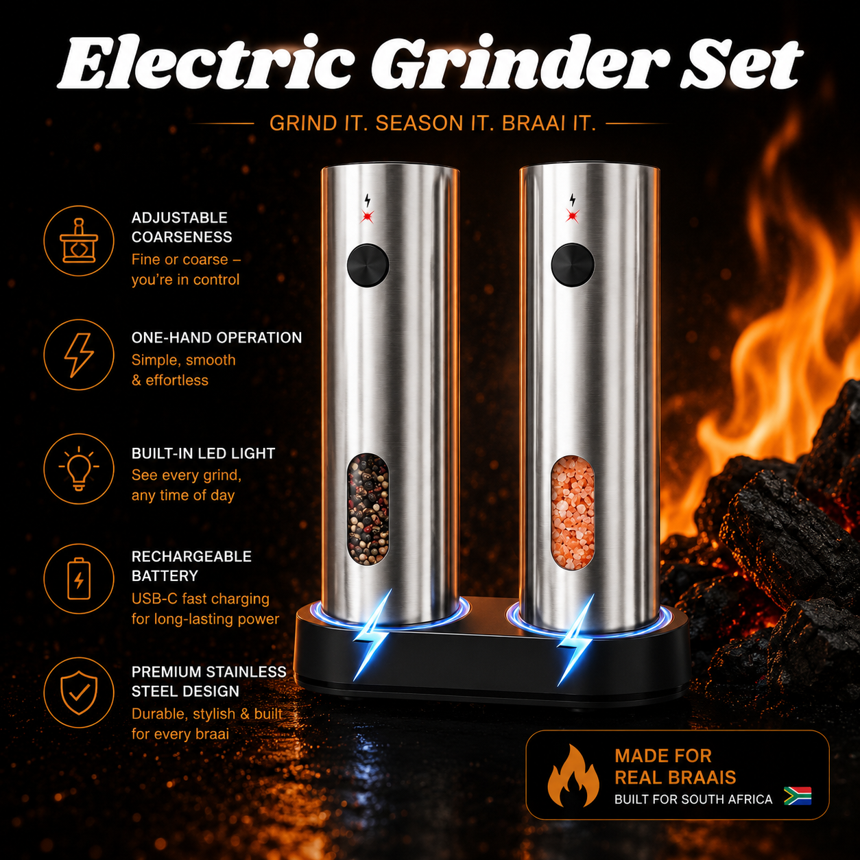 Automatic Electric Grinder Set
