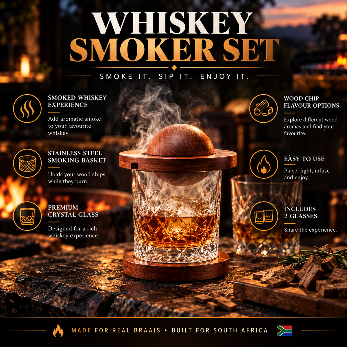 Whiskey Smoker Set