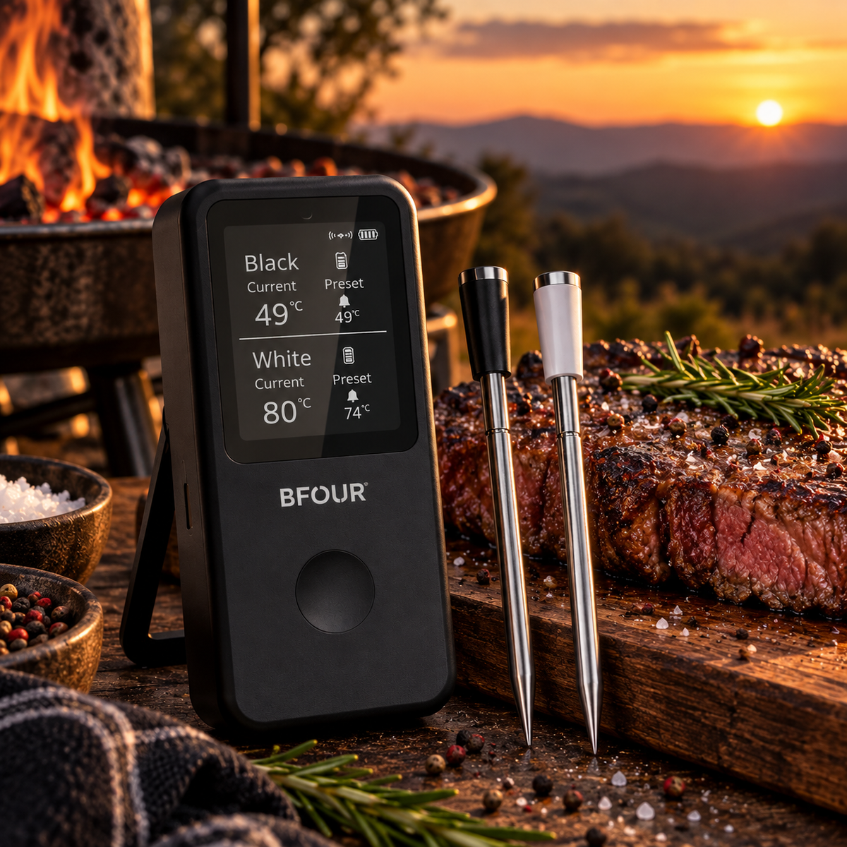 Dual Wireless Meat Thermometer