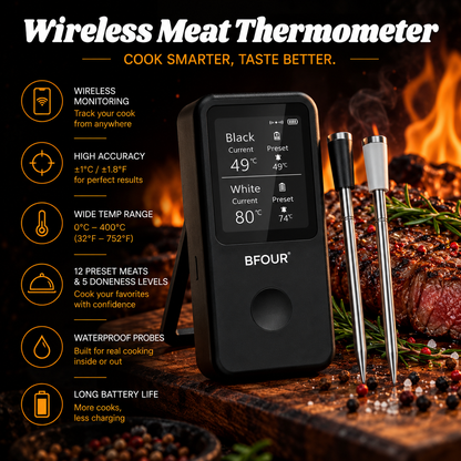Dual Wireless Meat Thermometer