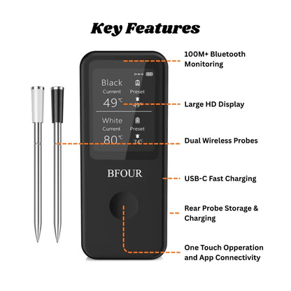 Dual Wireless Meat Thermometer